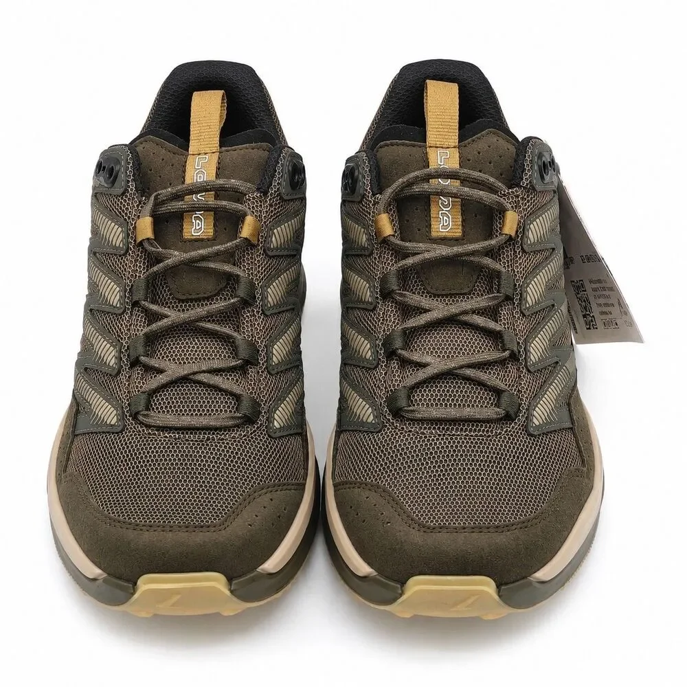 LOWA Maddox Pro Lo Men's 8.5 EU 41.5 Black Olive Fast Hiking Outdoor Trail Shoes